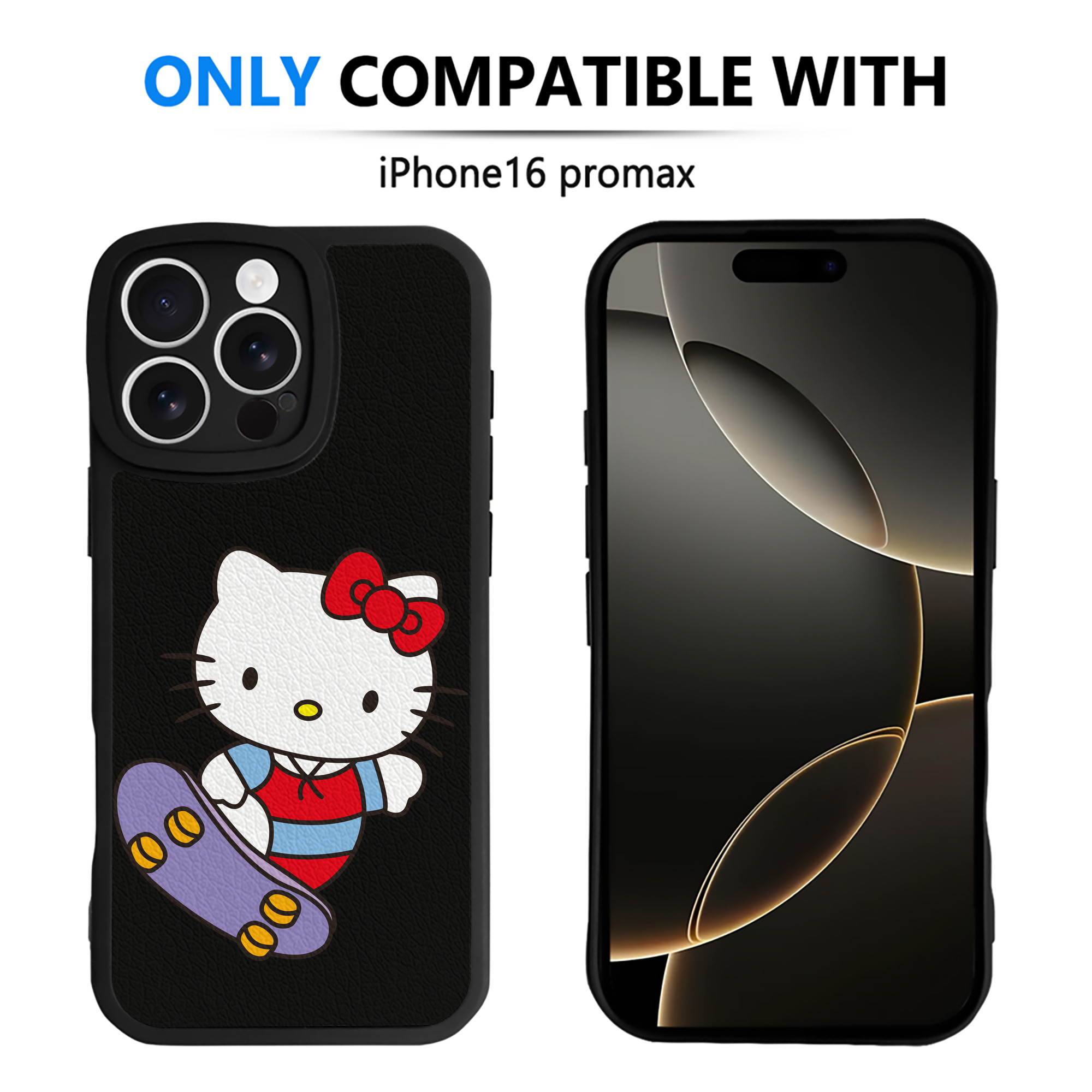 （画像用） Hello Kitty ハローキティ 【iPhone 16シリーズ対応】シリコンスマホケース（レザー調） 材質：シリコン
